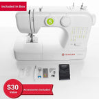Singer SM024 White and Red Sewing Machine