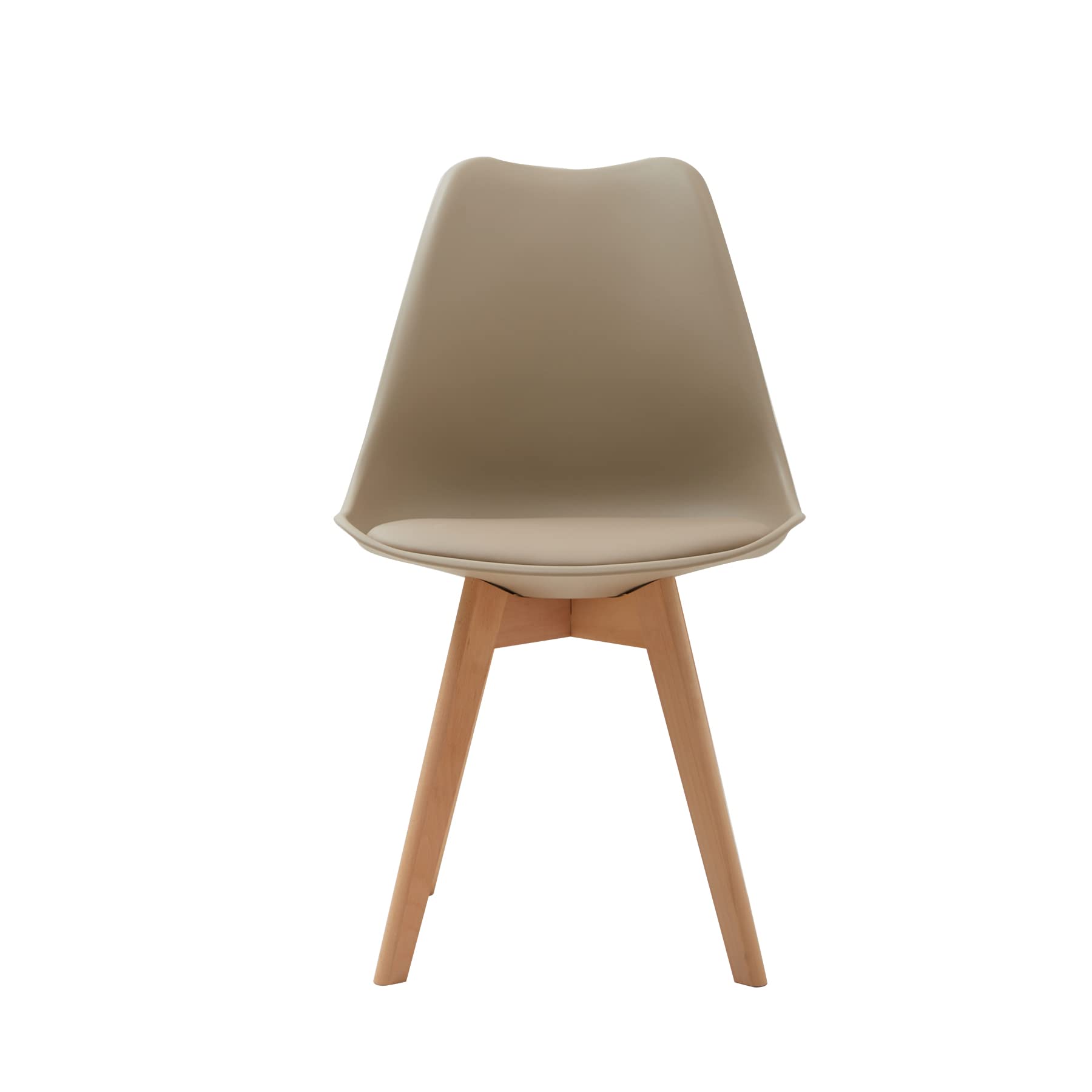 GrandCA HOME Scandinavian Dining Chairs Set of 6 with Upholstered Seat