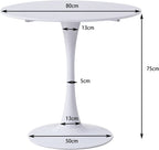 HJhomeheart Round Kitchen Dining Table, Modern Casual Style