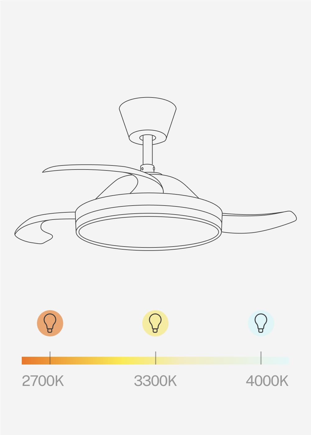CREATE WIND CLEAR S Smart Ceiling Fan with Light and Remote
