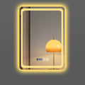 LTINGNG Backlit LED Wall Mounted Smart Bathroom Mirror with adjustable lighting and defog function