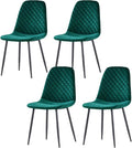 JaHECOME Scandinavian Velvet Dining Chairs - Green