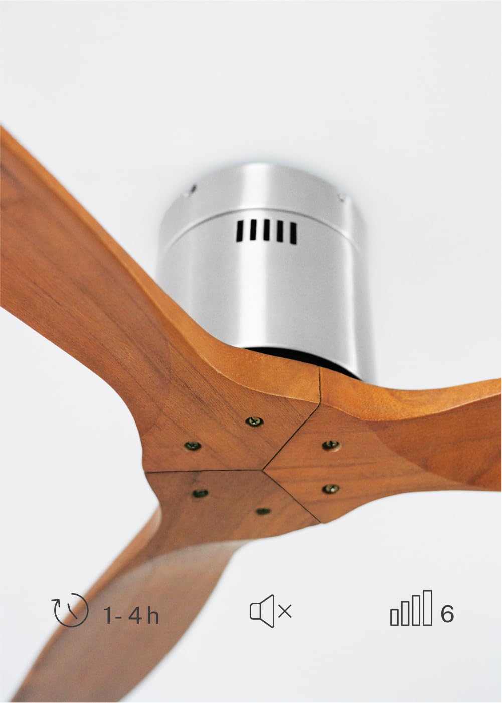 Create Windcalm Natural Wood M Ceiling Fan with Remote