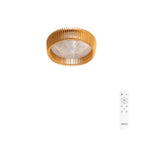 CREATE Wind Craft Ceiling Fan with wooden blades and light, featuring 6 speeds and programmable timer