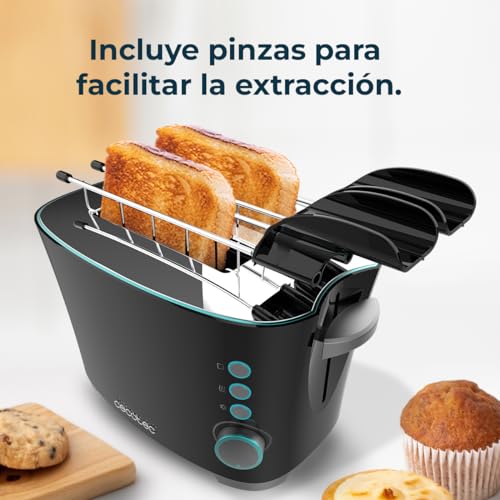 Cecotec Vertical Toaster Toast&Taste Double B - 650W Power, Perfect for Thick Breads