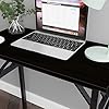DlandHome Small Folding Table - Black