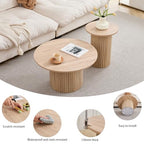 GrandCA HOME Vintage Round Stackable Coffee Table Set