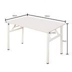Sogesfurniture Folding Computer Desk with Particle Wood Chipboard Top