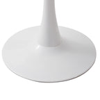 JZGORC Modern Round Dining Table for 2-4 People, White