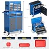 AIRAJ 7-Drawer Workshop Trolley with Removable Top Box