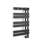 CREATE Electric Wall Towel Rack with Hooks, Black