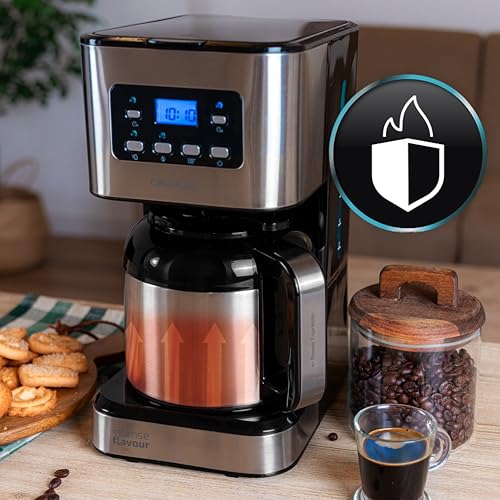 Cecotec - Drip Coffee Maker with 1.2L Capacity, Brews Up to 10 Cups