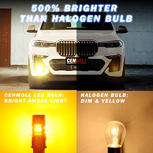 Cenmoll Bau15S 581 Py21W Led Indicator Bulbs - 500% Brighter
