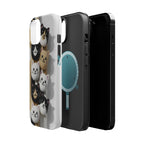 Cat-Themed Magnetic Impact-Resistant Phone Cases