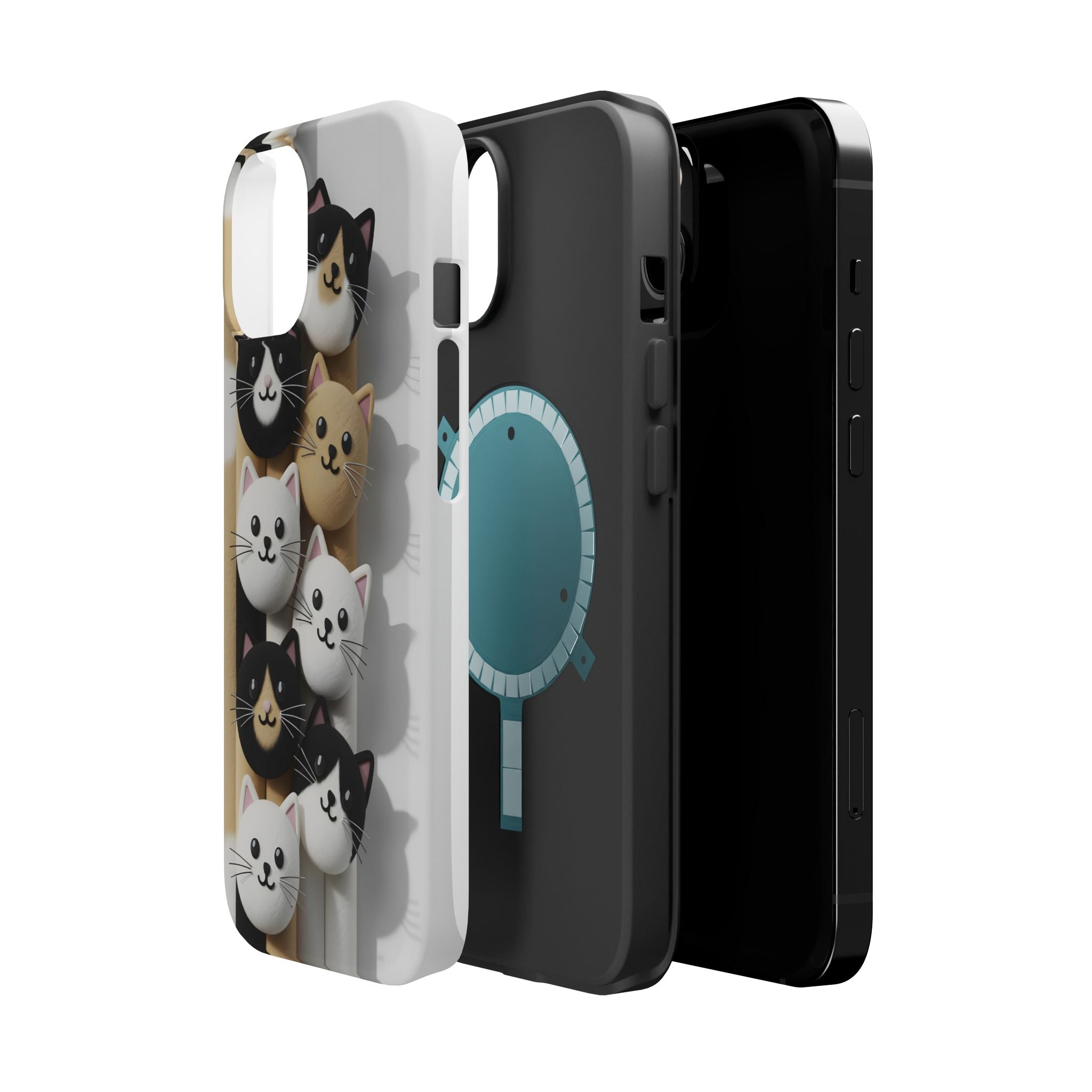 Cat-Themed Magnetic Impact-Resistant Phone Cases