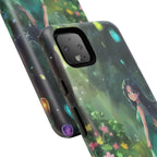Whimsical Phone Case with Nature and Dog Artwork