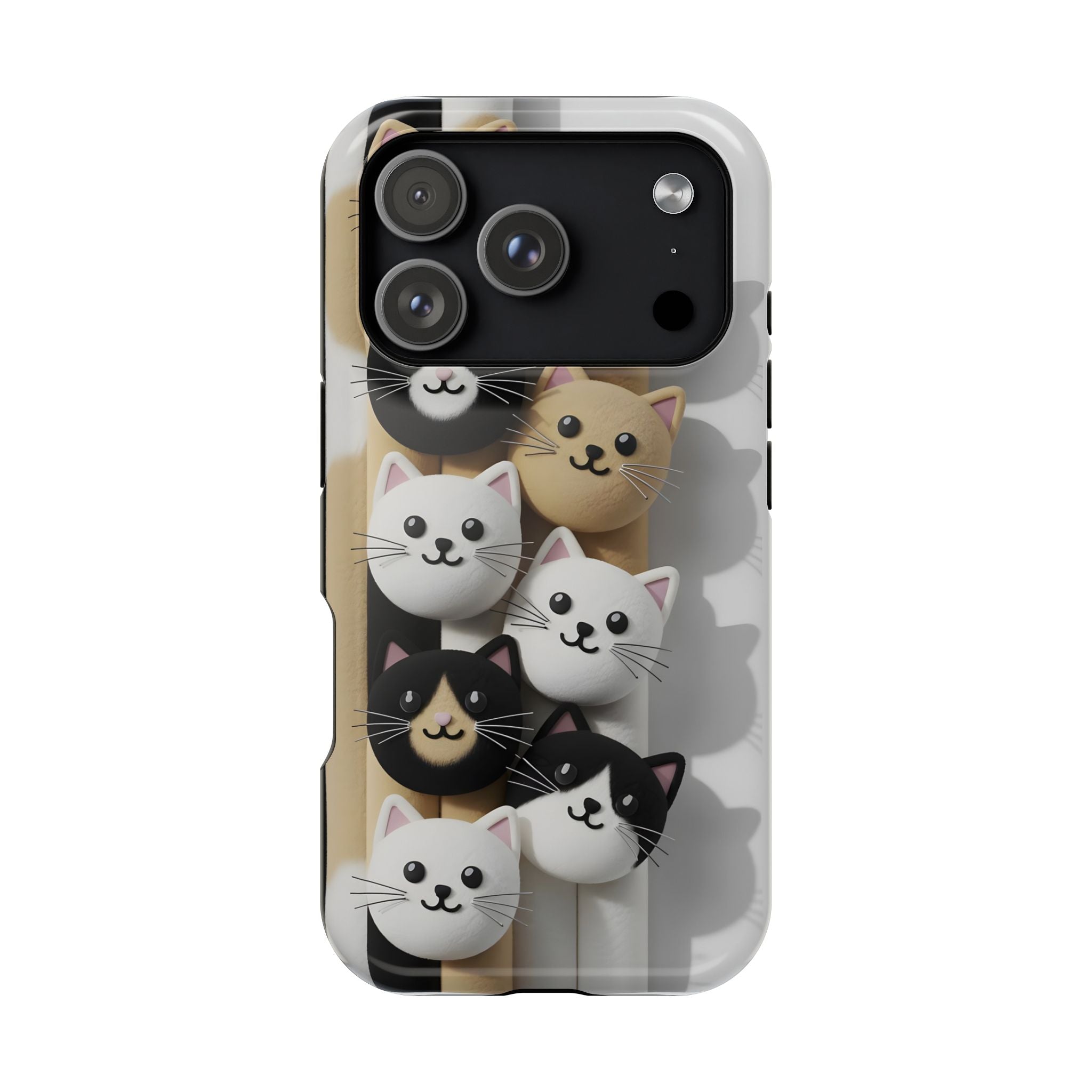 Cat-Themed Magnetic Impact-Resistant Phone Cases