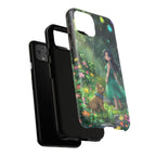 Whimsical Phone Case with Nature and Dog Artwork