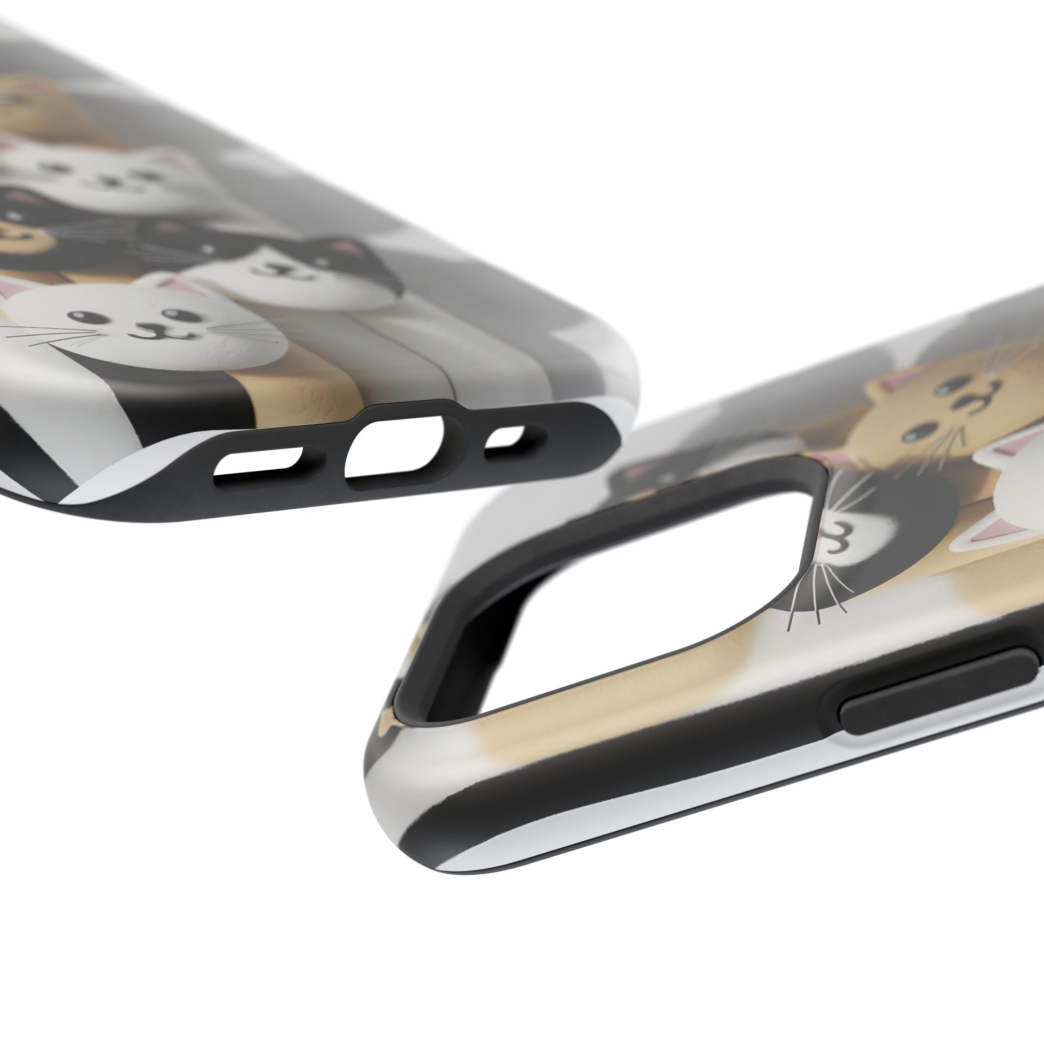 Cat-Themed Magnetic Impact-Resistant Phone Cases