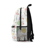 Cute Kawaii Cat & Yarn Polka Dot Backpack — Pastel Kitty School Bag