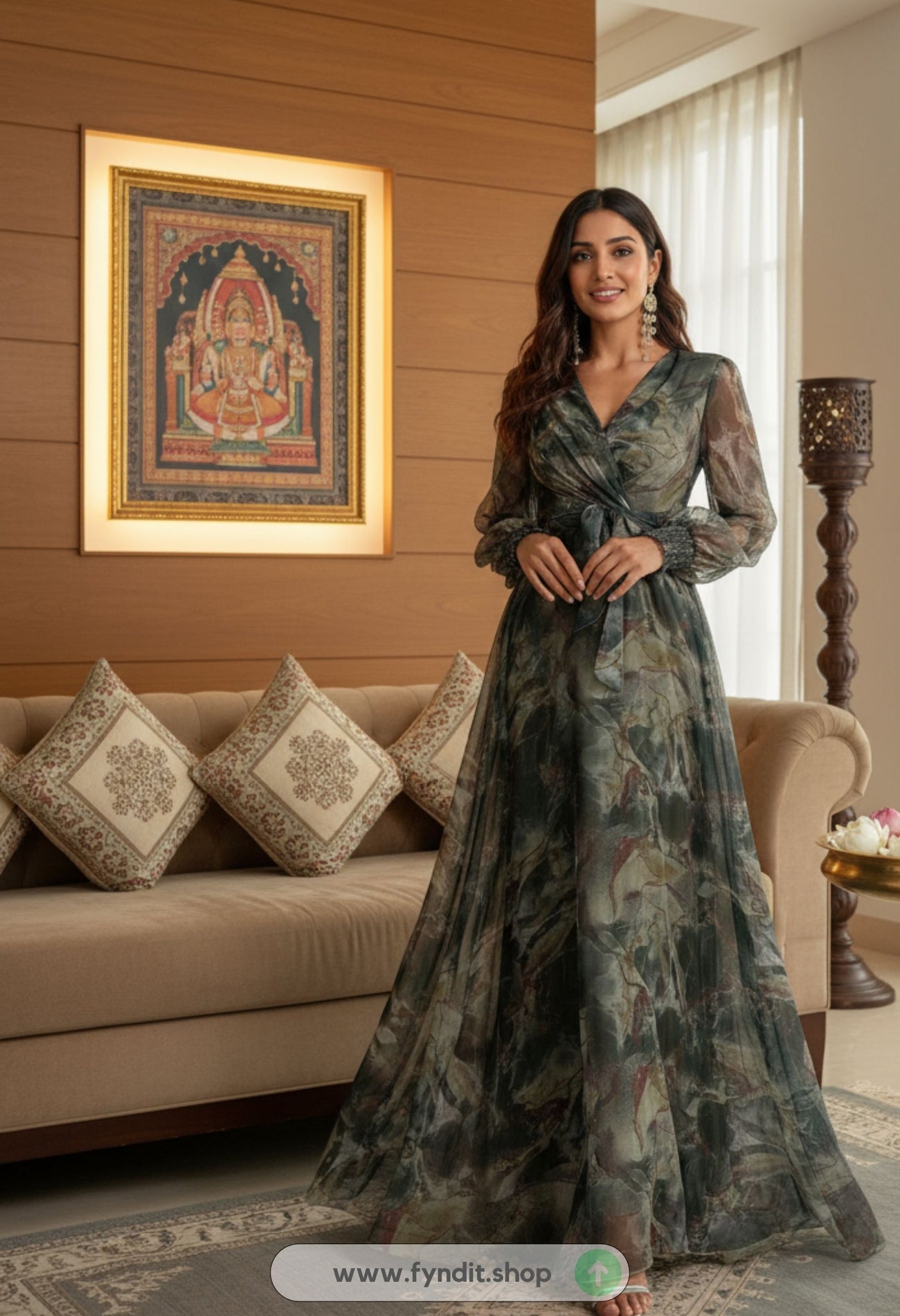 Go-Green Glam: LITZO Maxi Dress That Makes Every Moment Your Runway