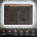 HOROW LED bathroom mirror with touch control, anti-fogging, and dimmable lighting