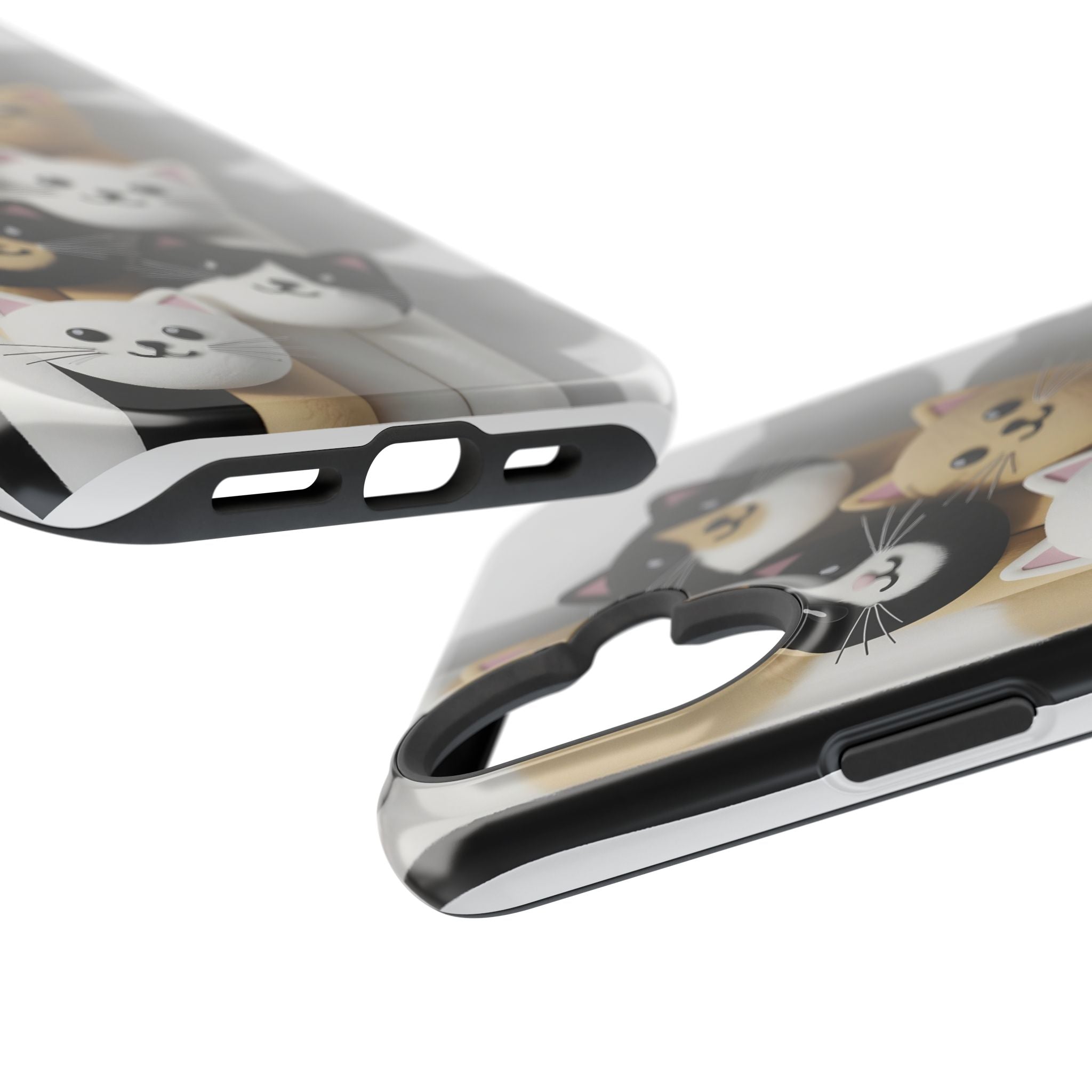 Cat-Themed Magnetic Impact-Resistant Phone Cases