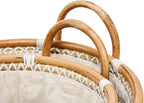 YMing Set of 2 Hand-Woven Seagrass Laundry Hampers with Lid