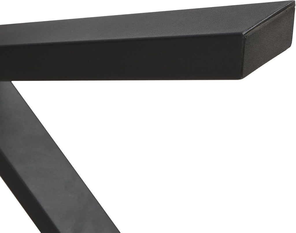 Generisch Modern Minimalist Dining Table White & Black Marble