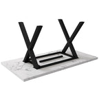 Generisch Modern Wrought Iron Dining Table with Marble Structure