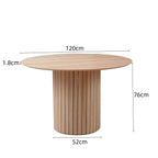 JZGORC Modern Round Wabi-Sabi Style Dining Table