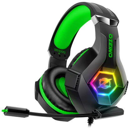 Gaming Headset for PC, Ps4, Ps5, Xbox Headset with 7.1 Surround Sound, Gaming Headphones with Noise Cancelling Mic RGB Light Over Ear Headphones for Xbox Series X/S, Switch