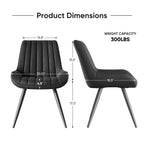 Nalupatio Modern Dining Chairs Set of 2 with Thick Cushions