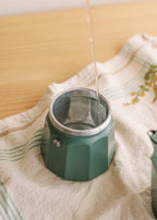 CREATE THERA MOKA RETRO Italian Coffee Maker Sage Green