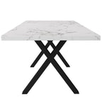 Generisch Modern Wrought Iron Dining Table with Marble Structure