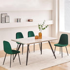 JaHECOME Scandinavian Vintage Velvet Dining Room Chairs Set of 4