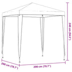vidaXL Red PE and Steel Outdoor Party Tent