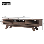 BTM Retro Style Wood TV Unit with Storage