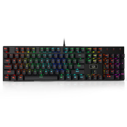 Redragon K556 PRO Upgraded Wireless RGB Gaming Keyboard, BT/2.4Ghz Tri-Mode Aluminum Mechanical Keyboard w/No-Lag Connection, Hot-Swap Linear Quiet Red Switch