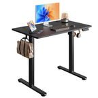 DEVAISE 40 Inch Electric Standing Desk with LED touchscreen and headphone hook