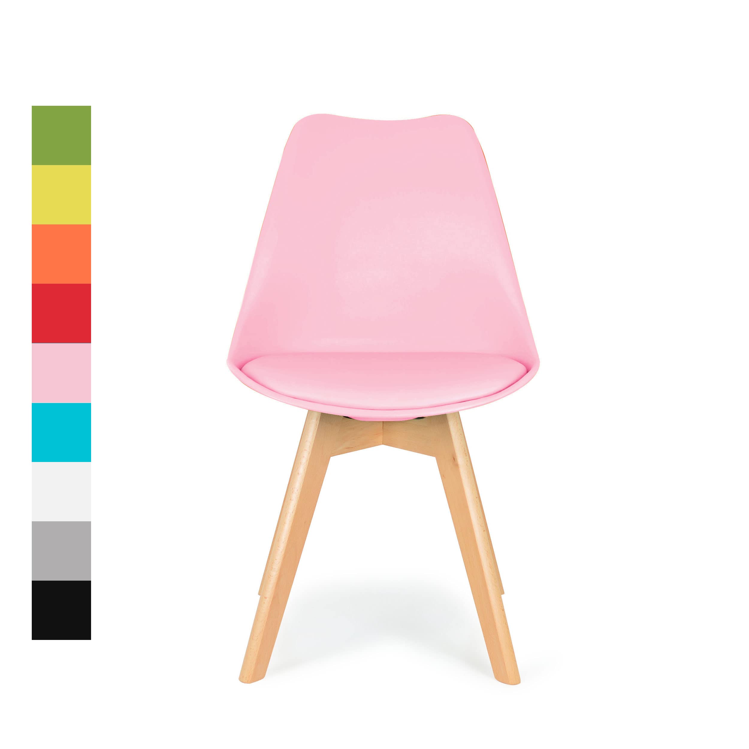 IHANA Mid-Century Modern Dining Chair with Cushioned Seat