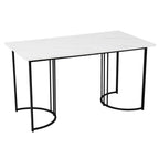 RanRan Modern Marble Pattern Rectangular Dining Table