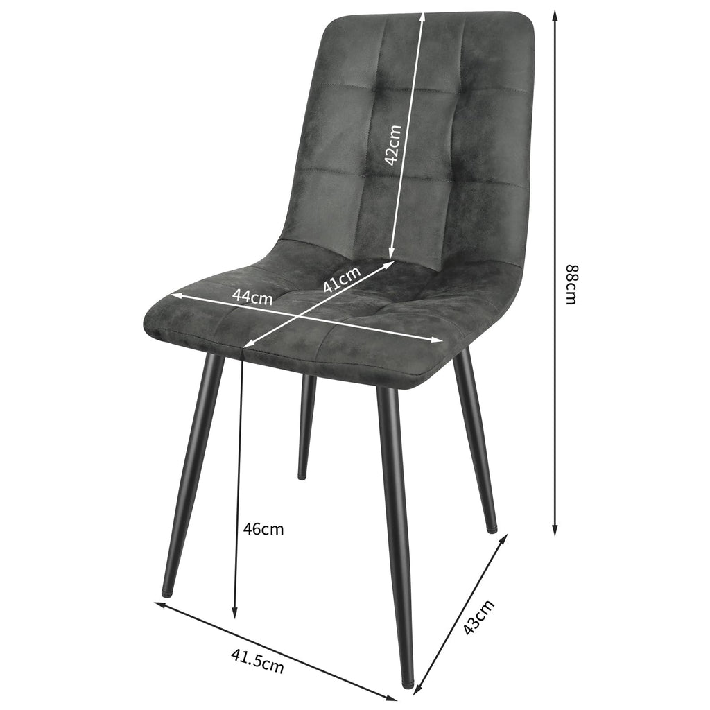 JIJIAN Set of 4 Dining Room Chairs with Technological Fabric