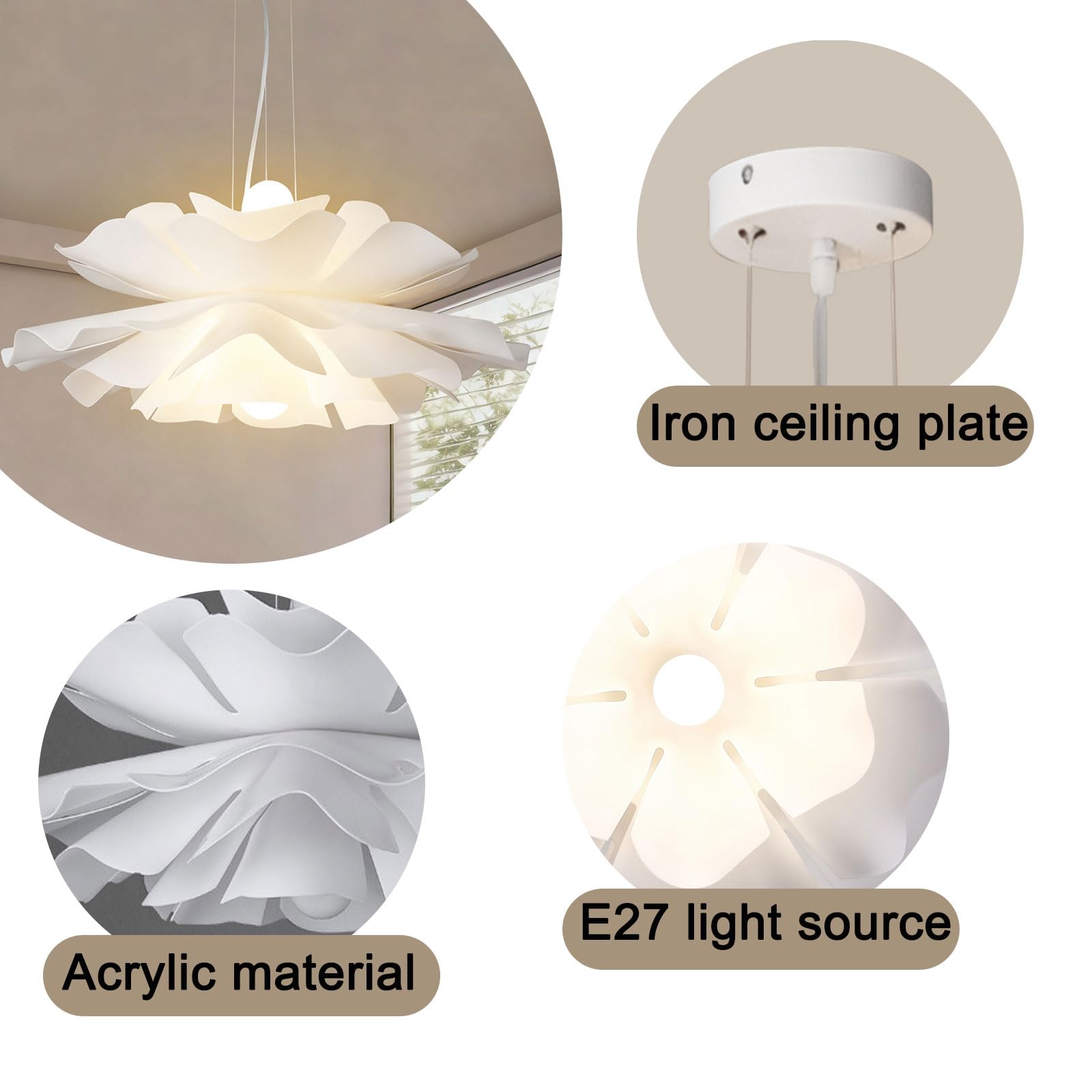 CONERY Modern Dimmable LED Chandelier