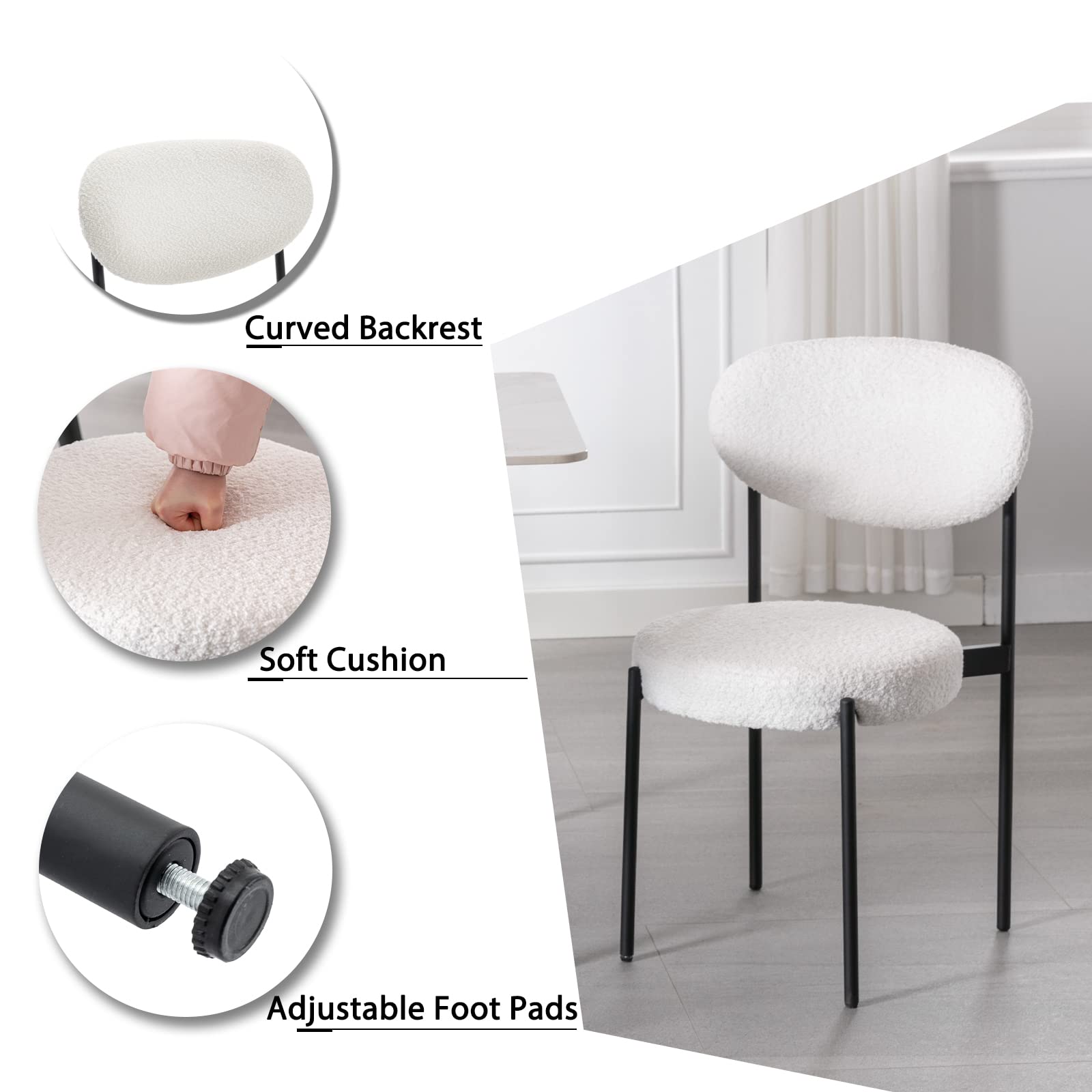 WAHSON OFFICE CHAIRS Wahson Modern Upholstered Dining Room Chairs Set