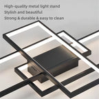 Qiaomao Black LED Ceiling Light with Remote Control