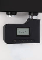 CREATE Electric Wall Towel Rack with Hooks, Black