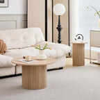GrandCA HOME Vintage Round Stackable Coffee Table Set