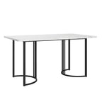 RanRan Modern Marble Pattern Rectangular Dining Table