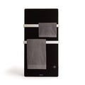CREATE Warm Towel Glass Electric Towel Rail with Black WiFi